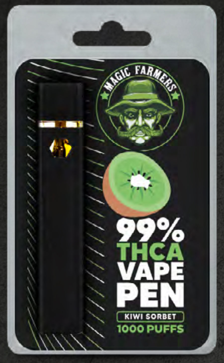 VAPE 99% THCA KIWI 2ML - CAJA 25 UNIDADES
